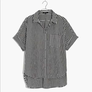 Madewell Gingham-Play Button-Down Shirt